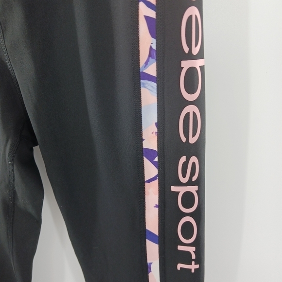 BEBE Sport Capri Leggings Women's Sporty Athleisure Elastic Waist Leggings S - Picture 2 of 6